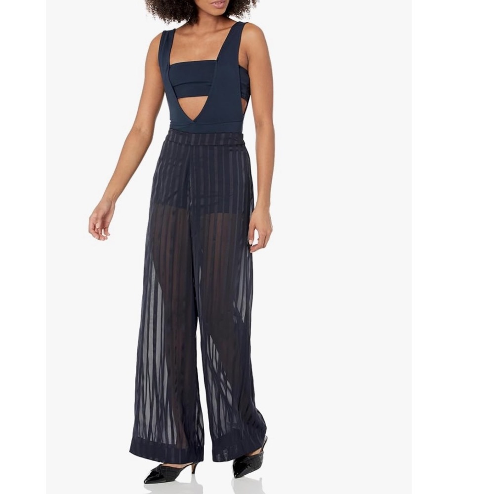 The Drop Women's Sky Captain Sleeveless Bodysuit Cutout Black XXL